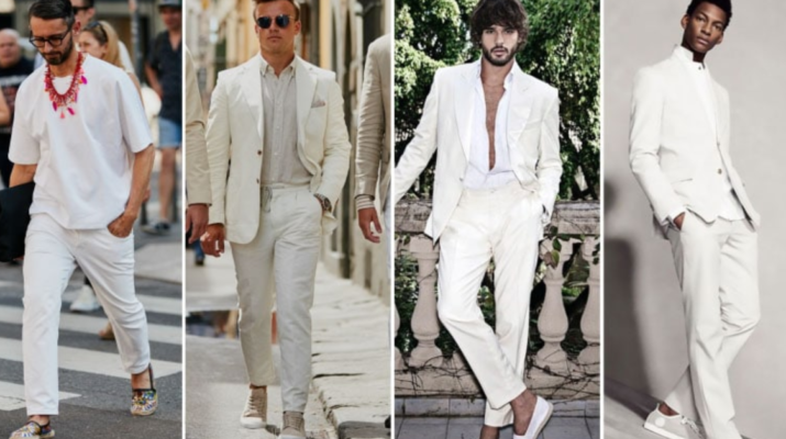All white party outfits for men
