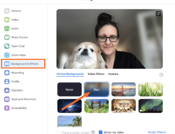 How to Blur Background in Zoom